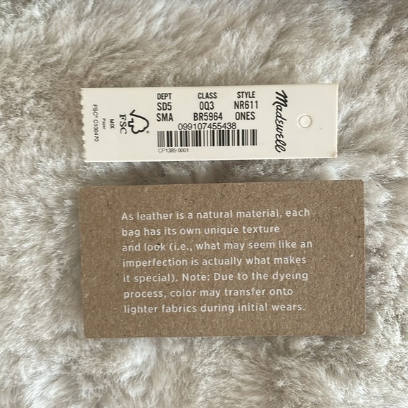 NWT Madewell The Pouch Clutch Leather Studded in Soft Mahogany - Picture 9 of 9